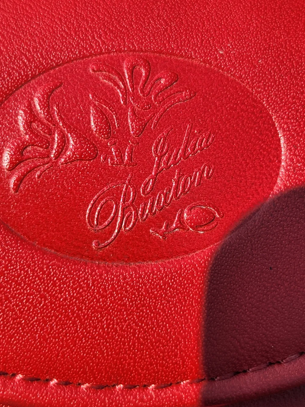 Buxton Heiress Organizer Clutch in red